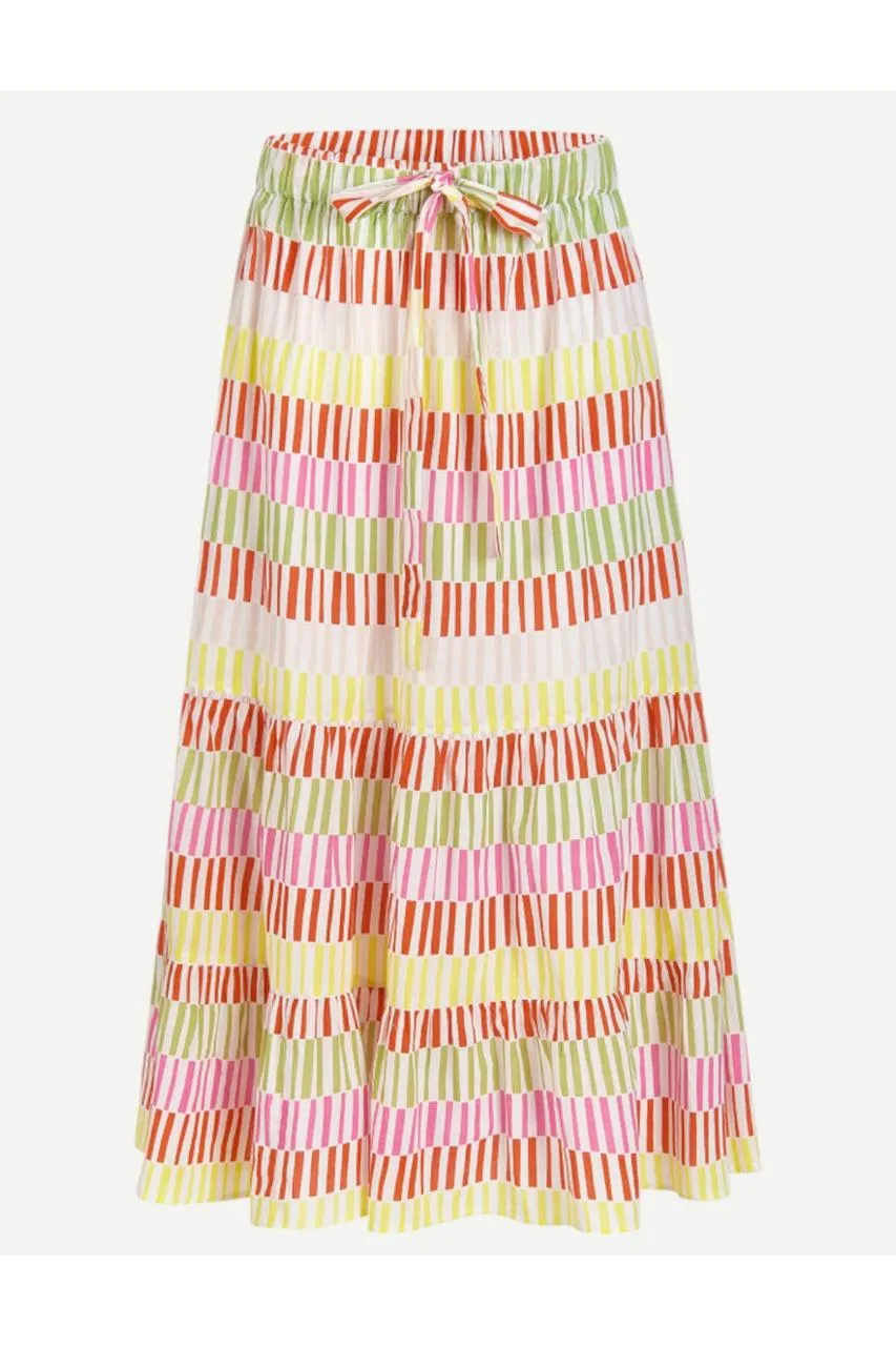 Livro Market Skirt, Sherbert Stripes