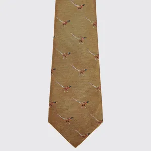 Madden Silk Woven Tie - Gold