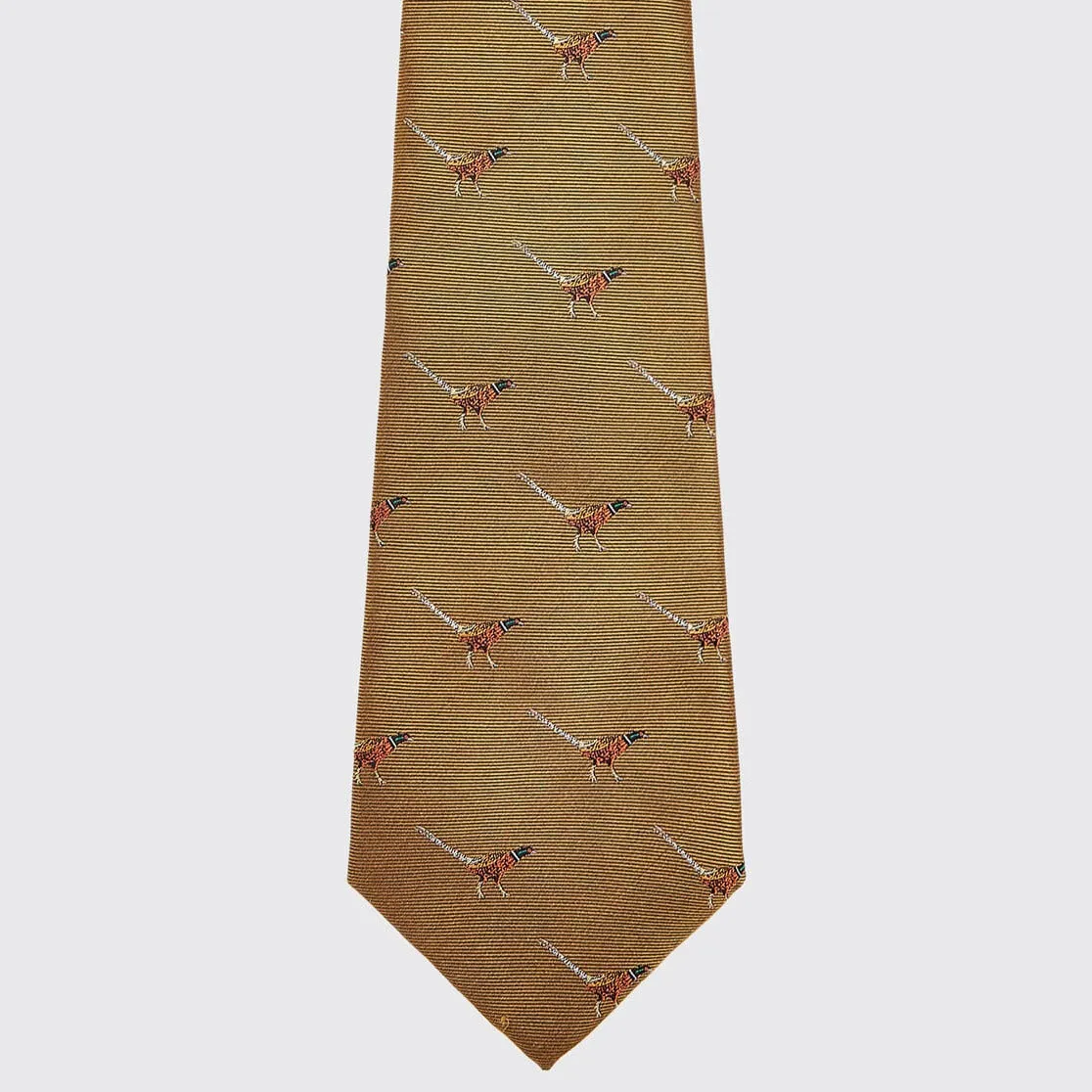Madden Silk Woven Tie - Gold