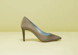 MARA KHAKI VELVET PUMPS
