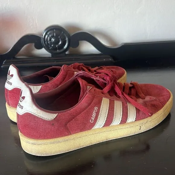 Men 9.5 US  Adidas Originals Campus Leather Suede Bur Dy Bz0087