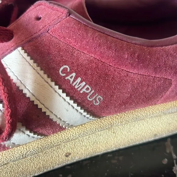 Men 9.5 US  Adidas Originals Campus Leather Suede Bur Dy Bz0087