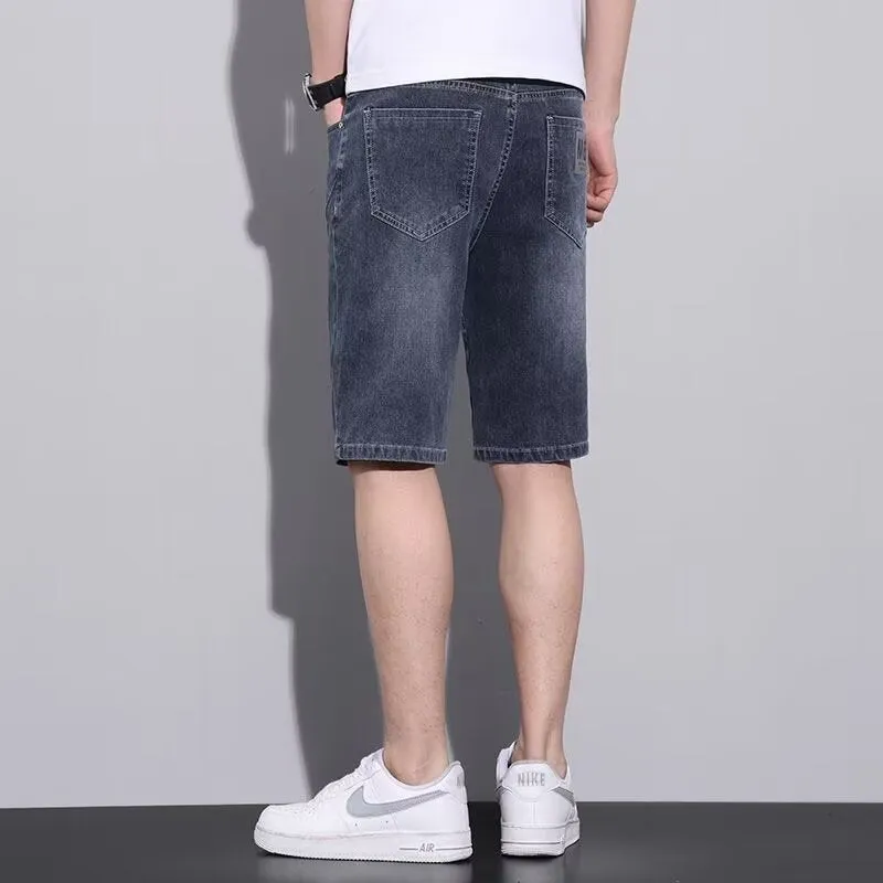 Men’s Summer Denim Shorts | Loose Fit 5-Point Stretch