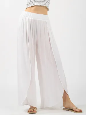 Miami Split Leg Pant White