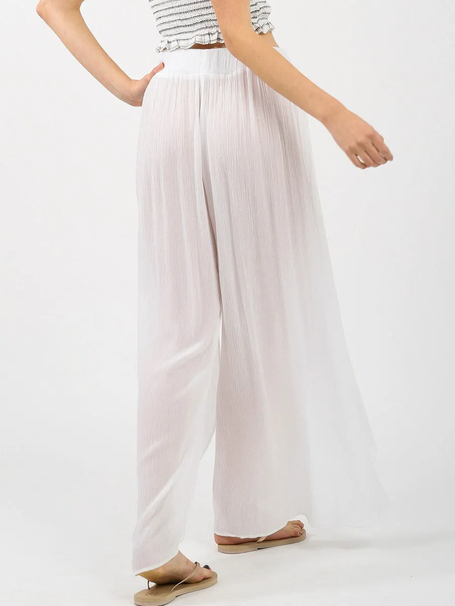 Miami Split Leg Pant White