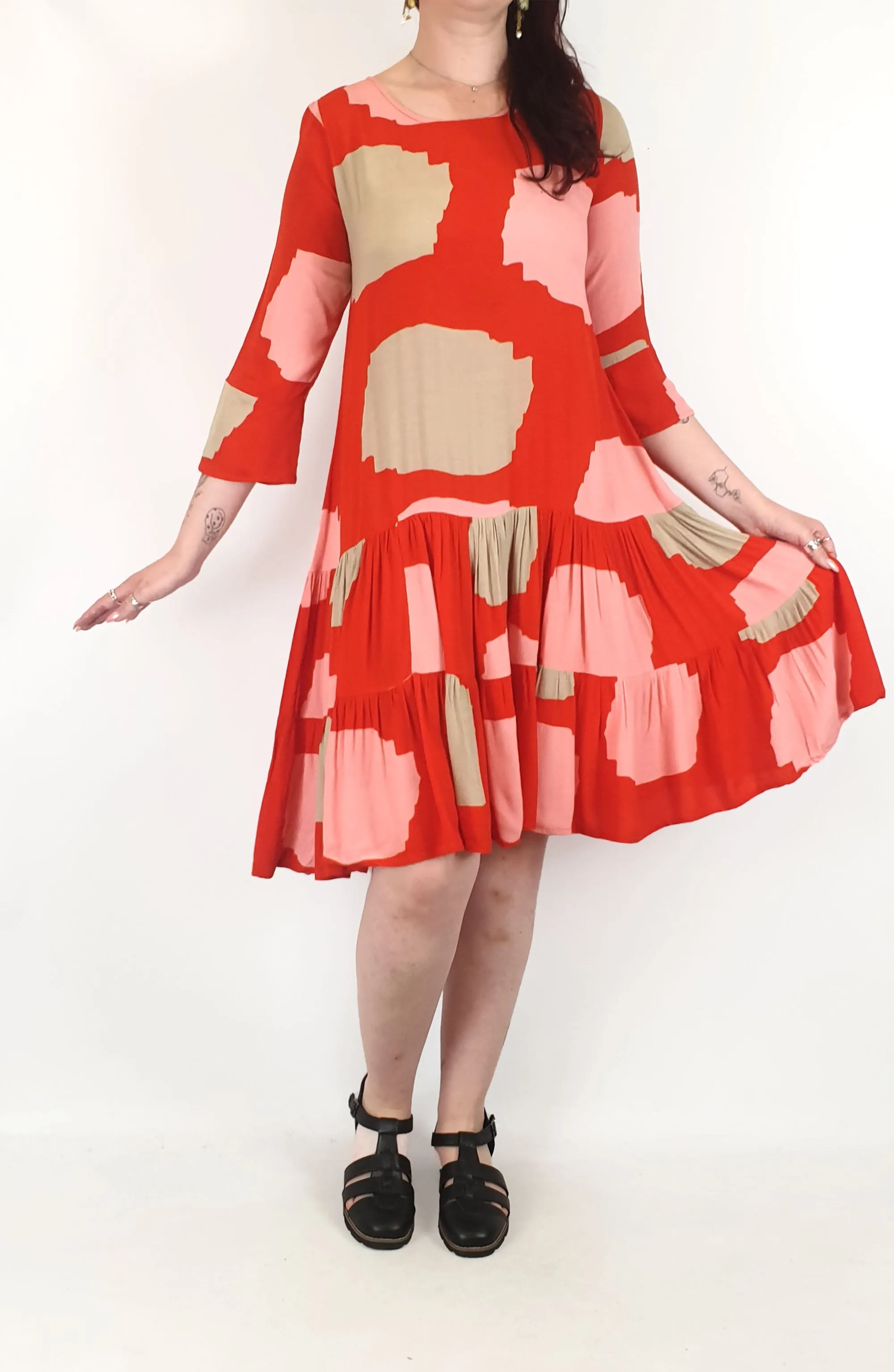 Mister Zimi red print dress size 12