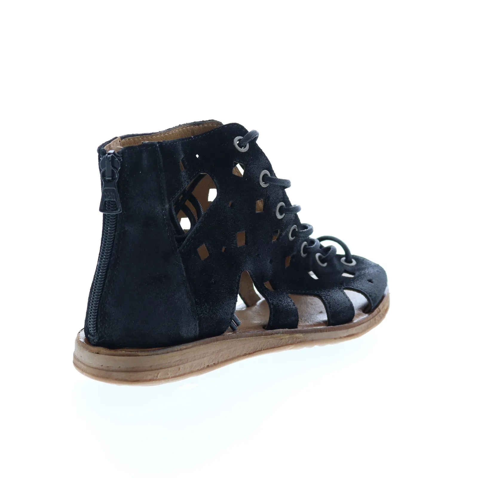 Miz Mooz Florence 279012 Womens Black Suede Gladiator Sandals Shoes