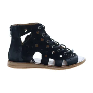 Miz Mooz Florence 279012 Womens Black Suede Gladiator Sandals Shoes