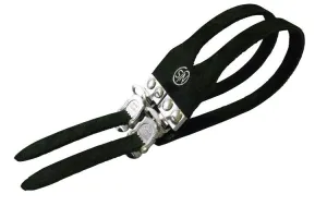 MKS Toe clip strap Fit alpha Sports Two buckle FIT-α SPORTS NJS Toe Strap Black