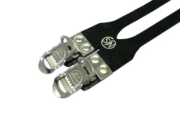 MKS Toe clip strap Fit alpha Sports Two buckle FIT-α SPORTS NJS Toe Strap Black
