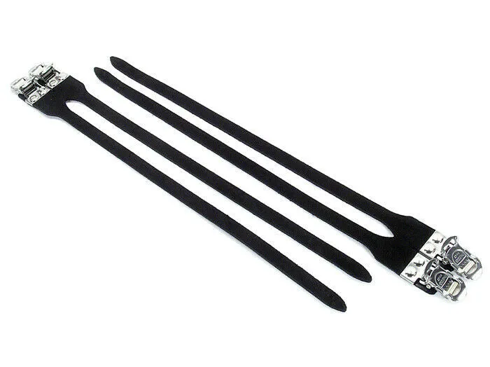 MKS Toe clip strap Fit alpha Sports Two buckle FIT-α SPORTS NJS Toe Strap Black