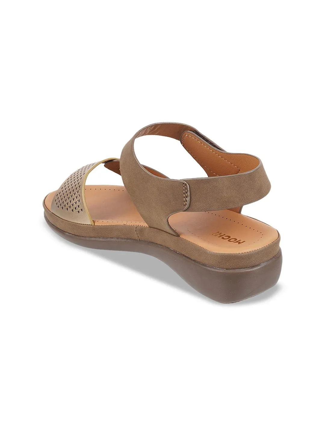 Mochi Textured Backstraps Suede Open Toe Flats