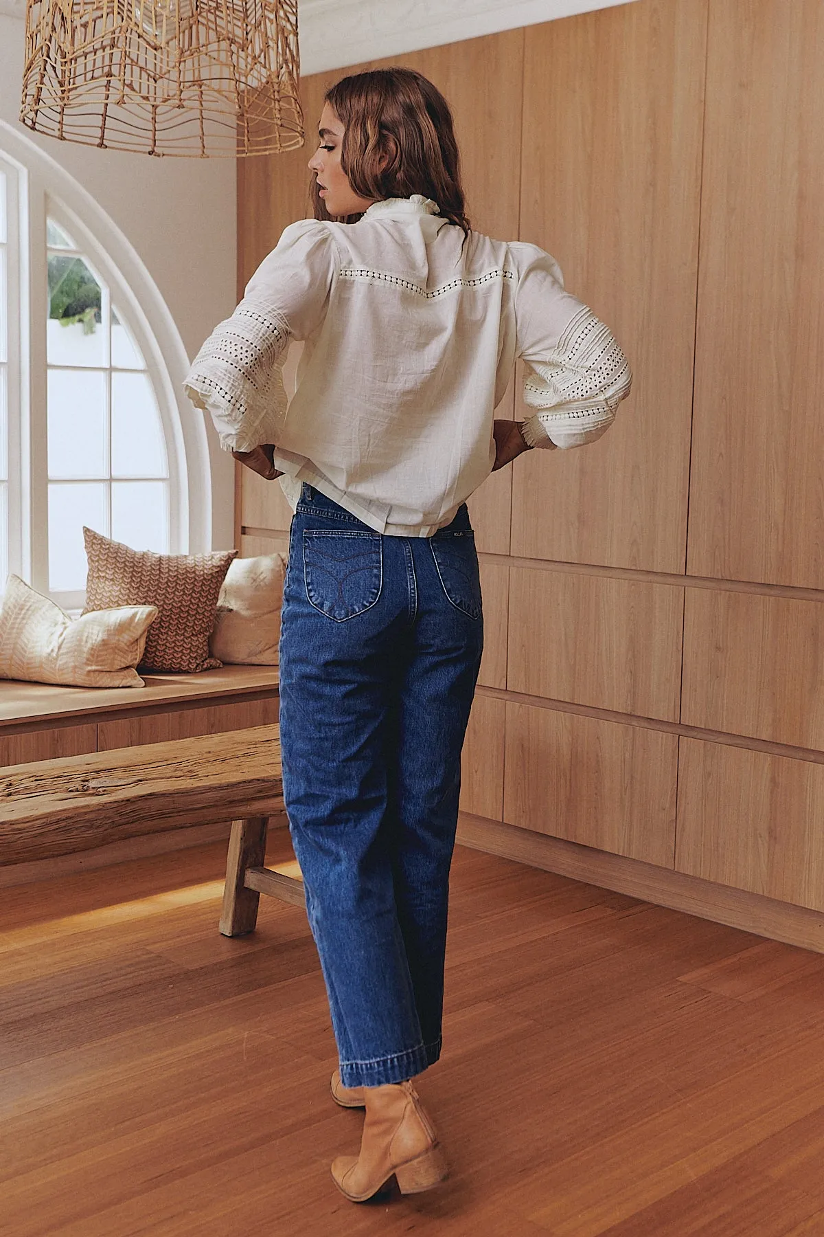 Mystical Embroidery Blouse- Ivory ~ MOS the label