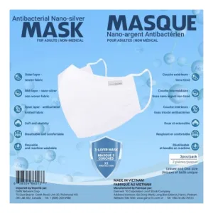 Nano Silver Adult Masks Green