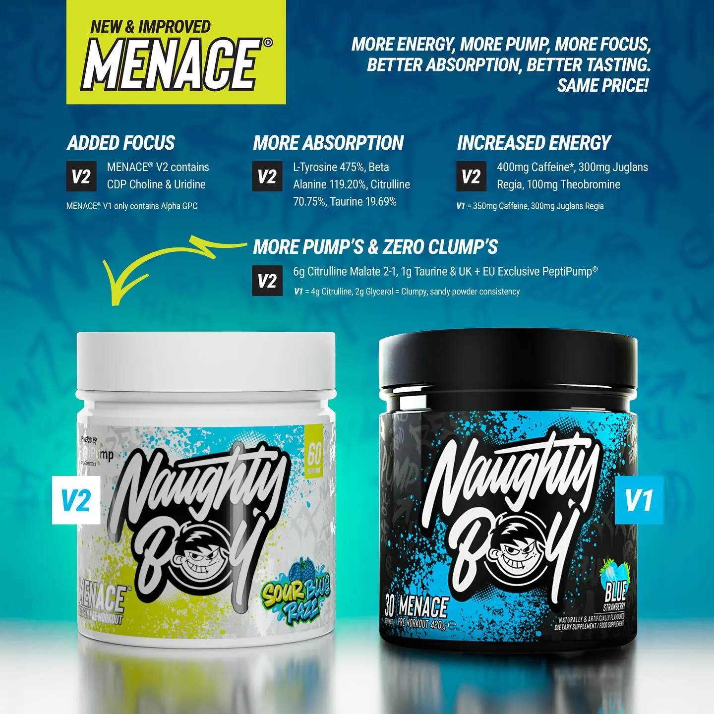 Naughty Boy Menace Pre-Workout V2