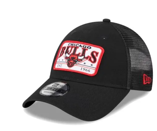 NBA Plate Oversized Patch Trucker 9FORTY Adjustable Hat