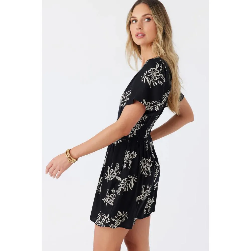 O'NEILL AMOS NADIA PAISLEY DRESS BLACK