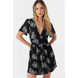 O'NEILL AMOS NADIA PAISLEY DRESS BLACK