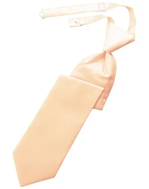 Peach Solid Twill Kids Necktie