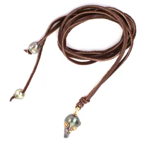 Pearl Skull Necklace
