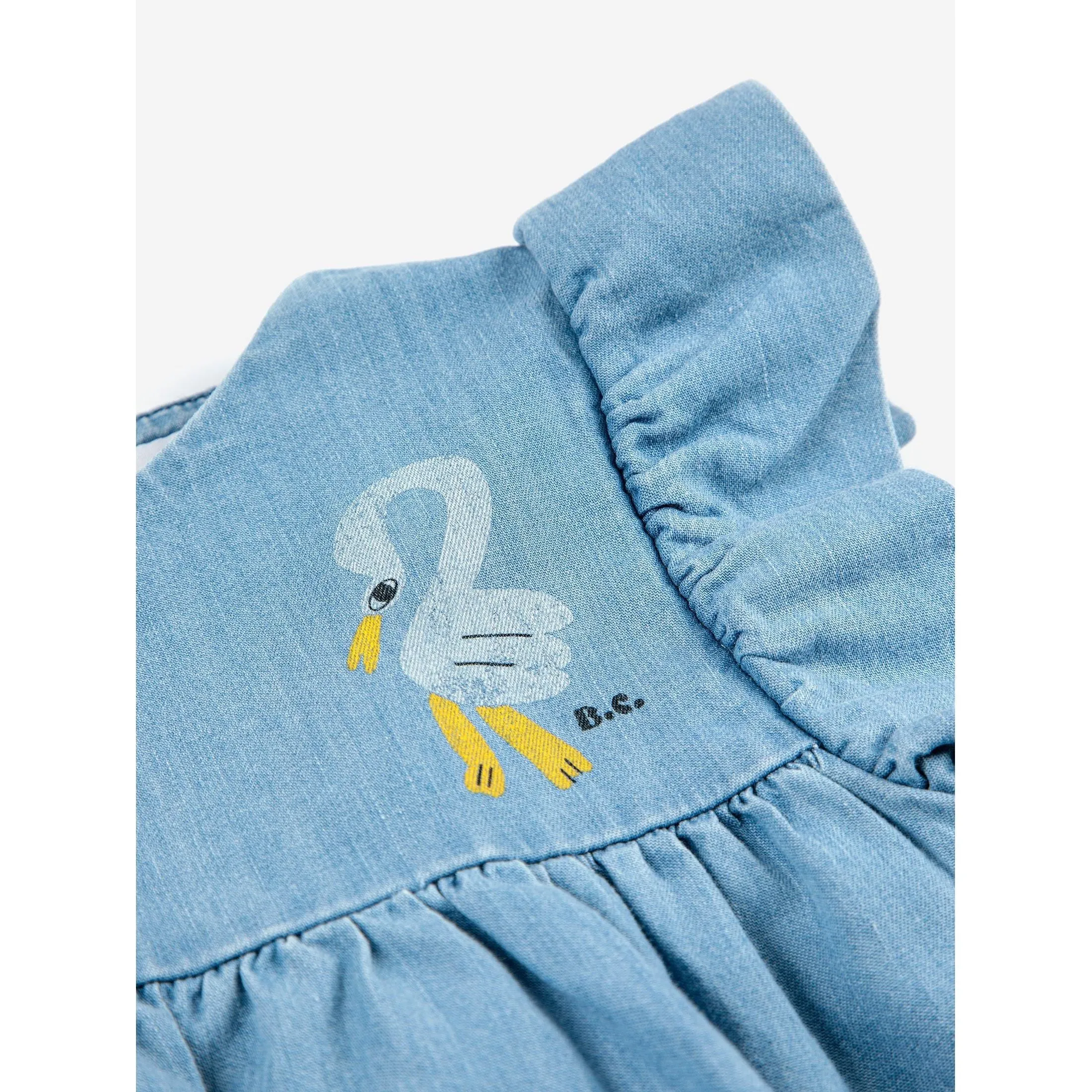 Pelican Ruffle Woven Dress