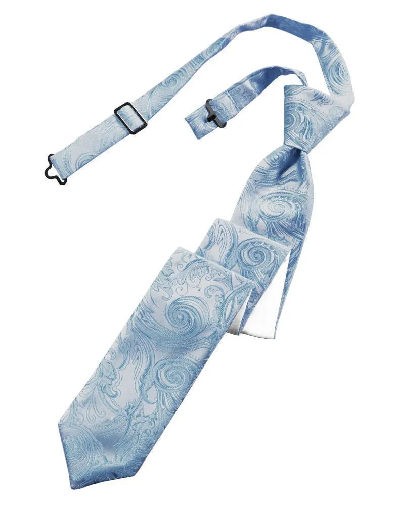 Periwinkle Tapestry Skinny Necktie