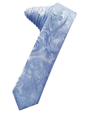 Periwinkle Tapestry Skinny Necktie