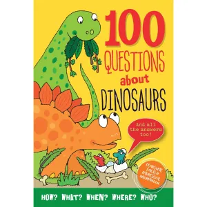 Peter Pauper Press: 100 Questions About Dinosaurs (Hardcover Book)