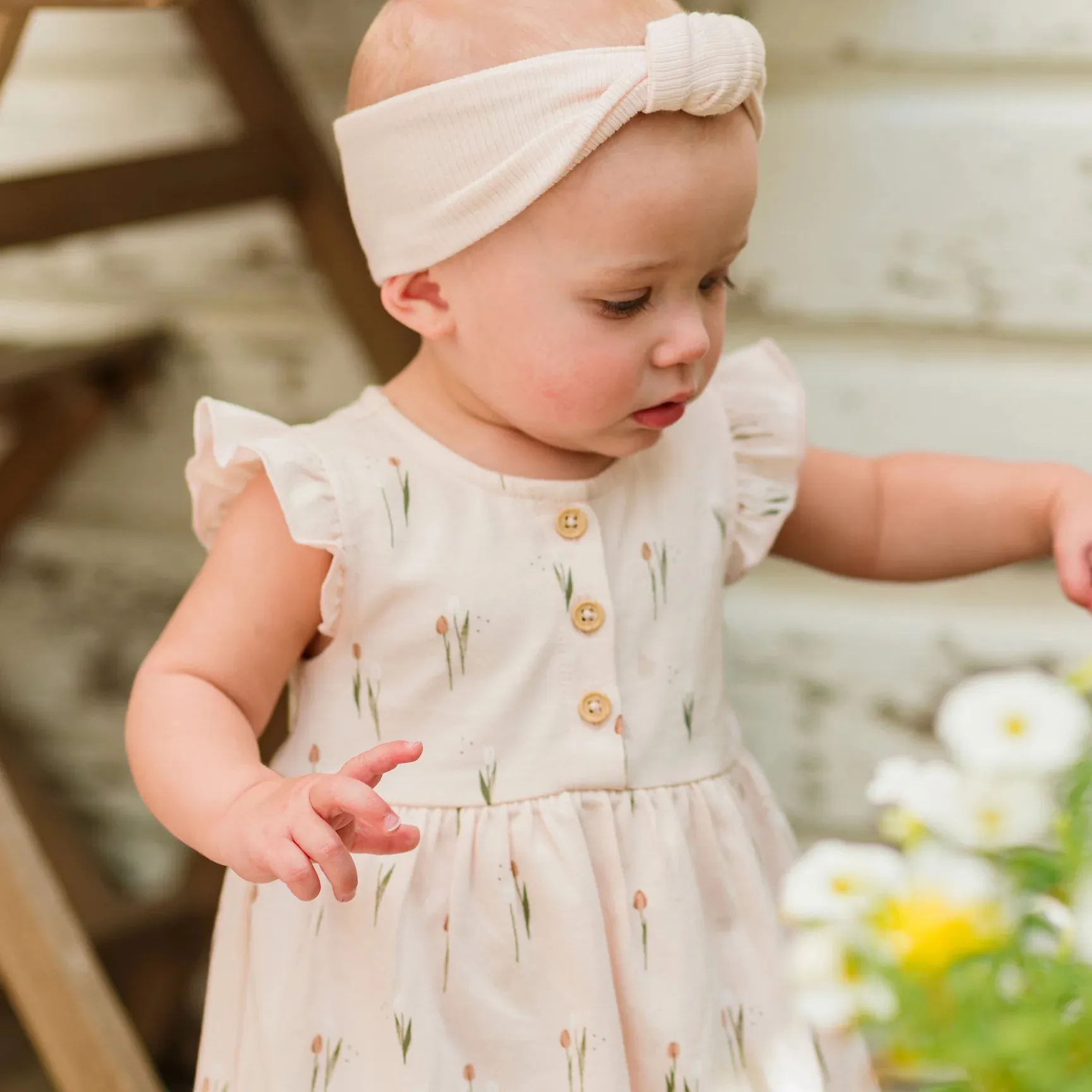 Petit Lem Firsts Tulip and Pink 2PK Headbands