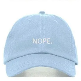 "NOPE" Casquette Baseball Snapback Brodée Beige - URB1™
