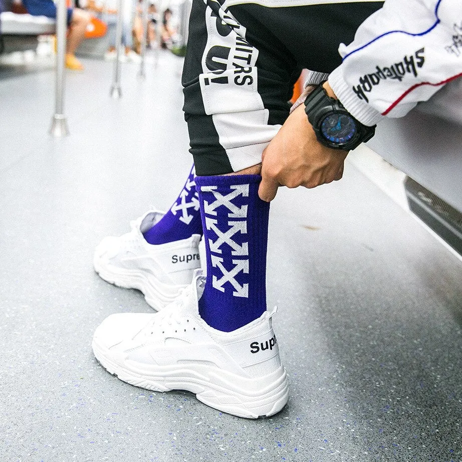 "X" Chaussettes Montantes Streetwear - URB1™
