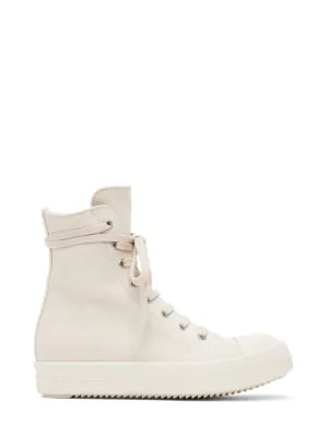 RICK OWENS DRKSHDW Off-White Denim Sneakers