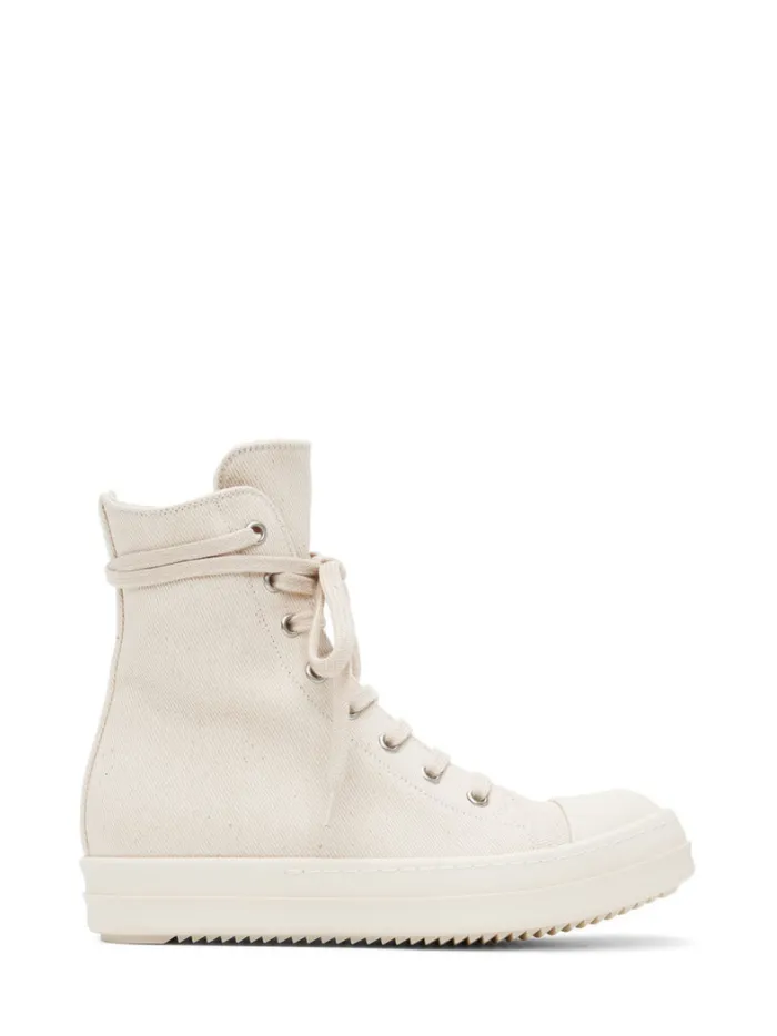 RICK OWENS DRKSHDW Off-White Denim Sneakers