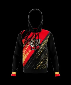 Roosevelt High School Zip Hoodie with Black Hood