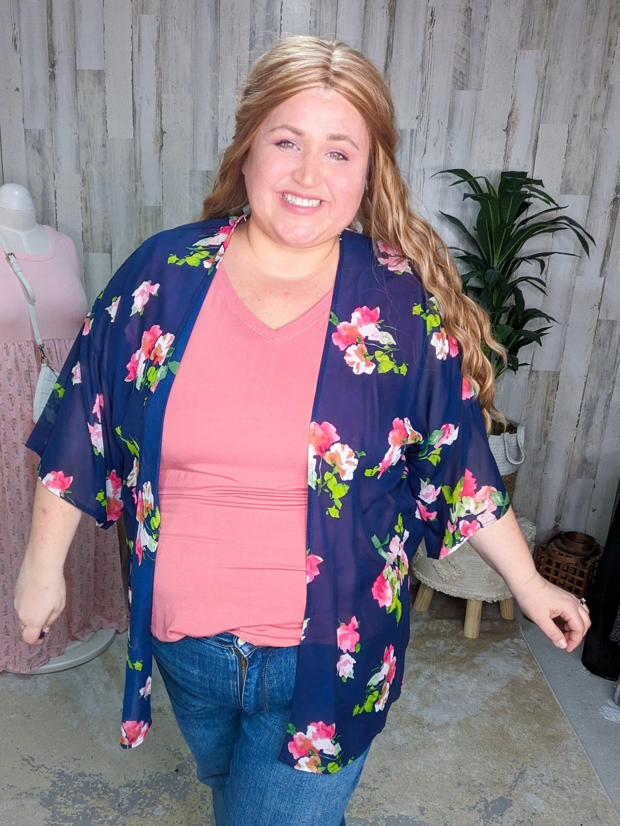 SALE- Lulu Floral Chiffon Kimono (3 colors)