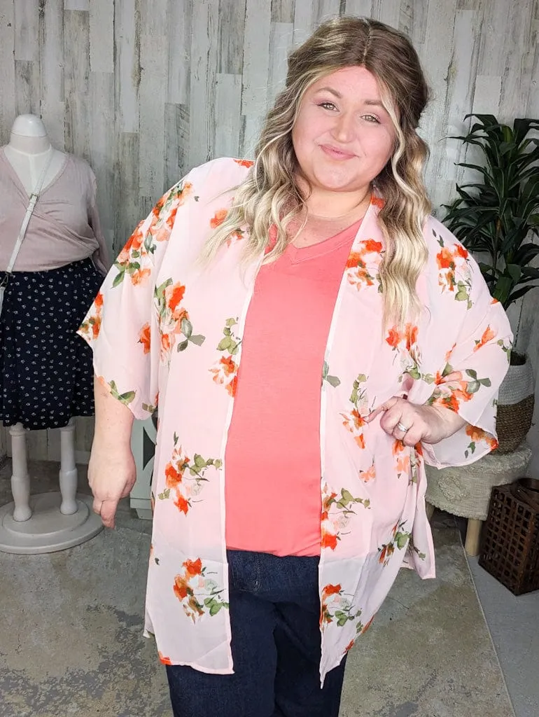 SALE- Lulu Floral Chiffon Kimono (3 colors)