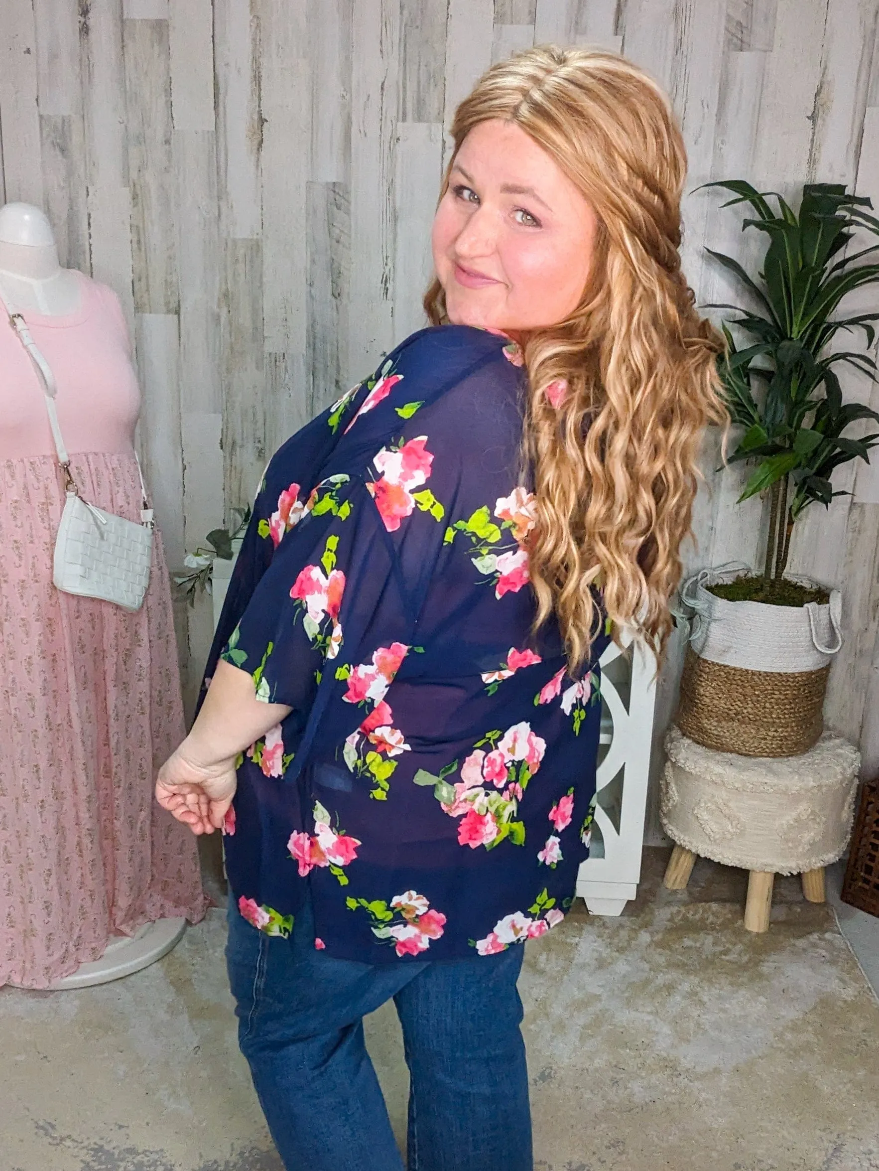 SALE- Lulu Floral Chiffon Kimono (3 colors)