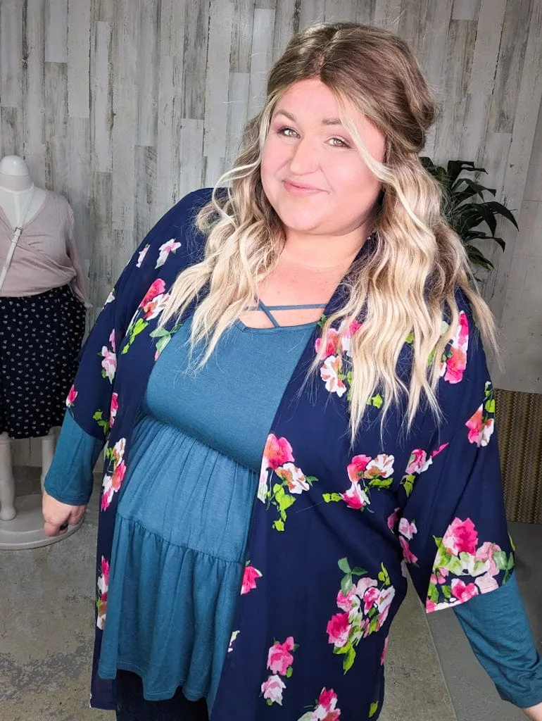 SALE- Lulu Floral Chiffon Kimono (3 colors)