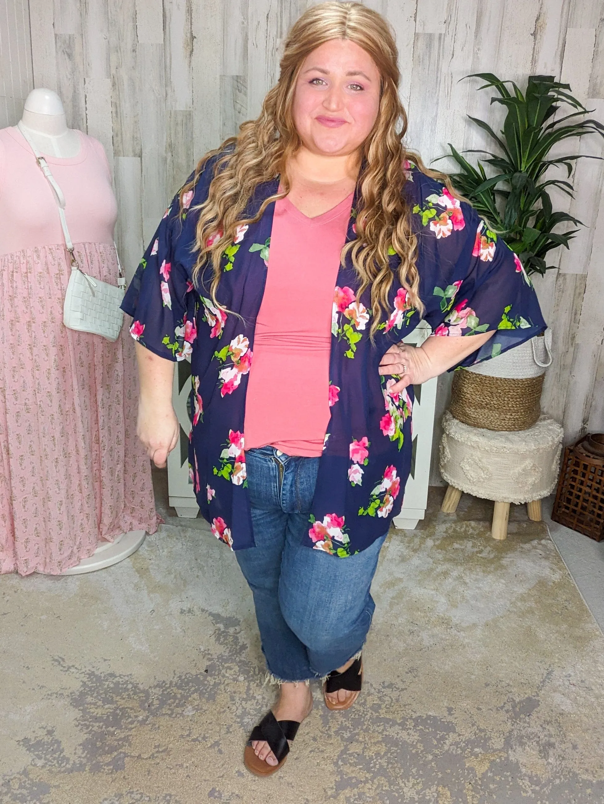 SALE- Lulu Floral Chiffon Kimono (3 colors)