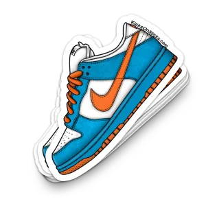 SB Dunk Low "Brazil EMB Blue Orange" Sneaker Sticker