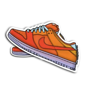SB Dunk Low "Fire and Ice" Sneaker Sticker