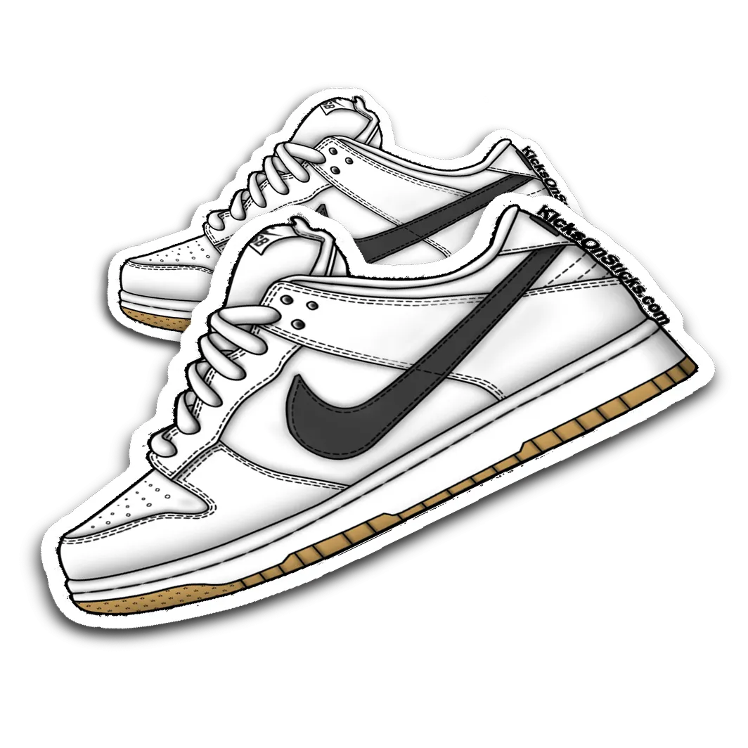 SB Dunk Low "Orange Label White" Sneaker Sticker