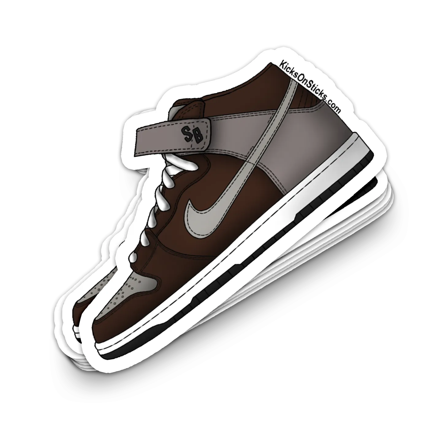 SB Dunk Mid "Cappuccino" Sneaker Sticker
