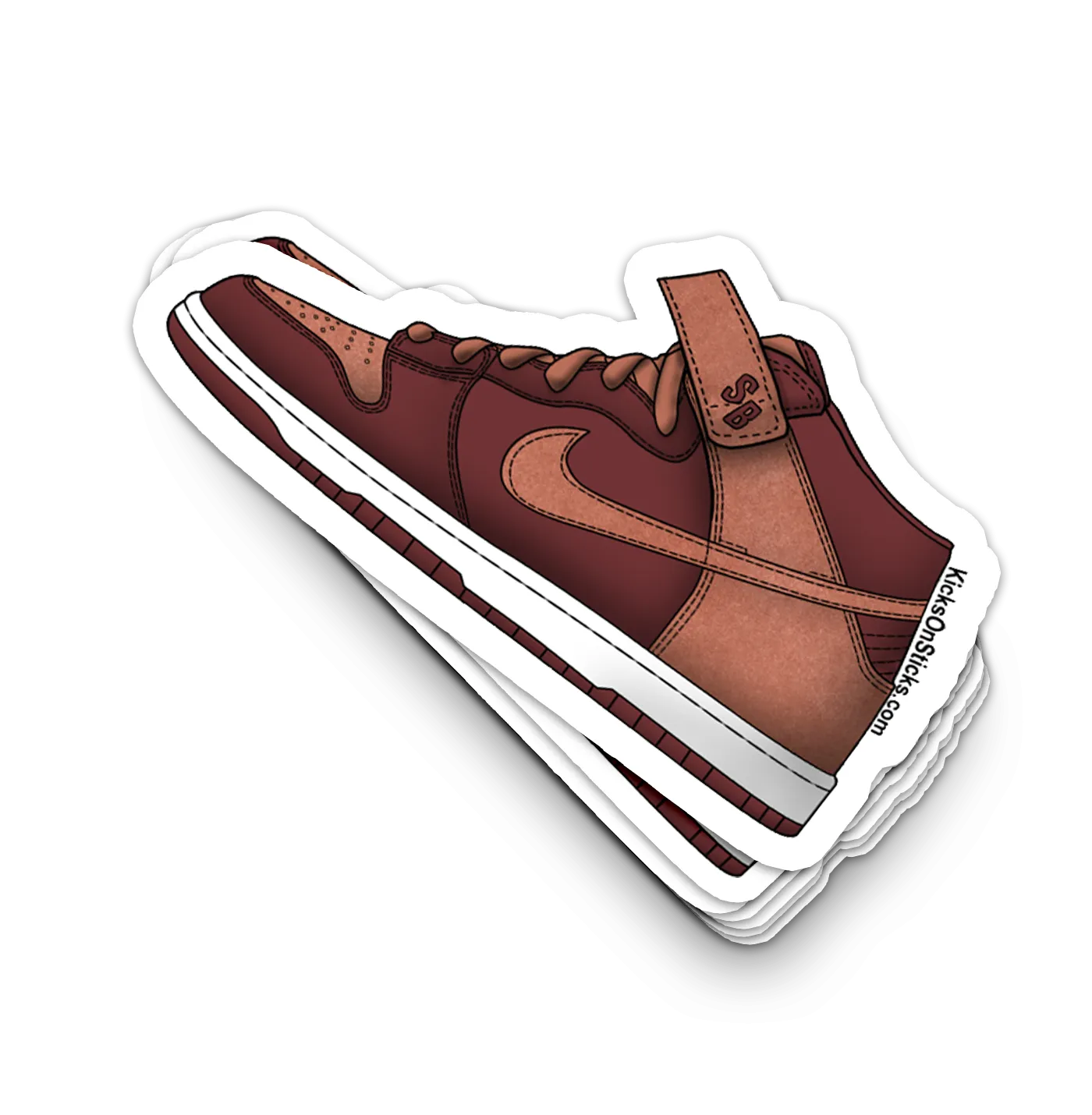 SB Dunk Mid "Team Red Pony" Sneaker Sticker