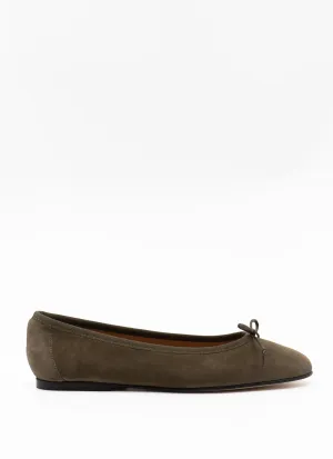 Scala in olive suede
