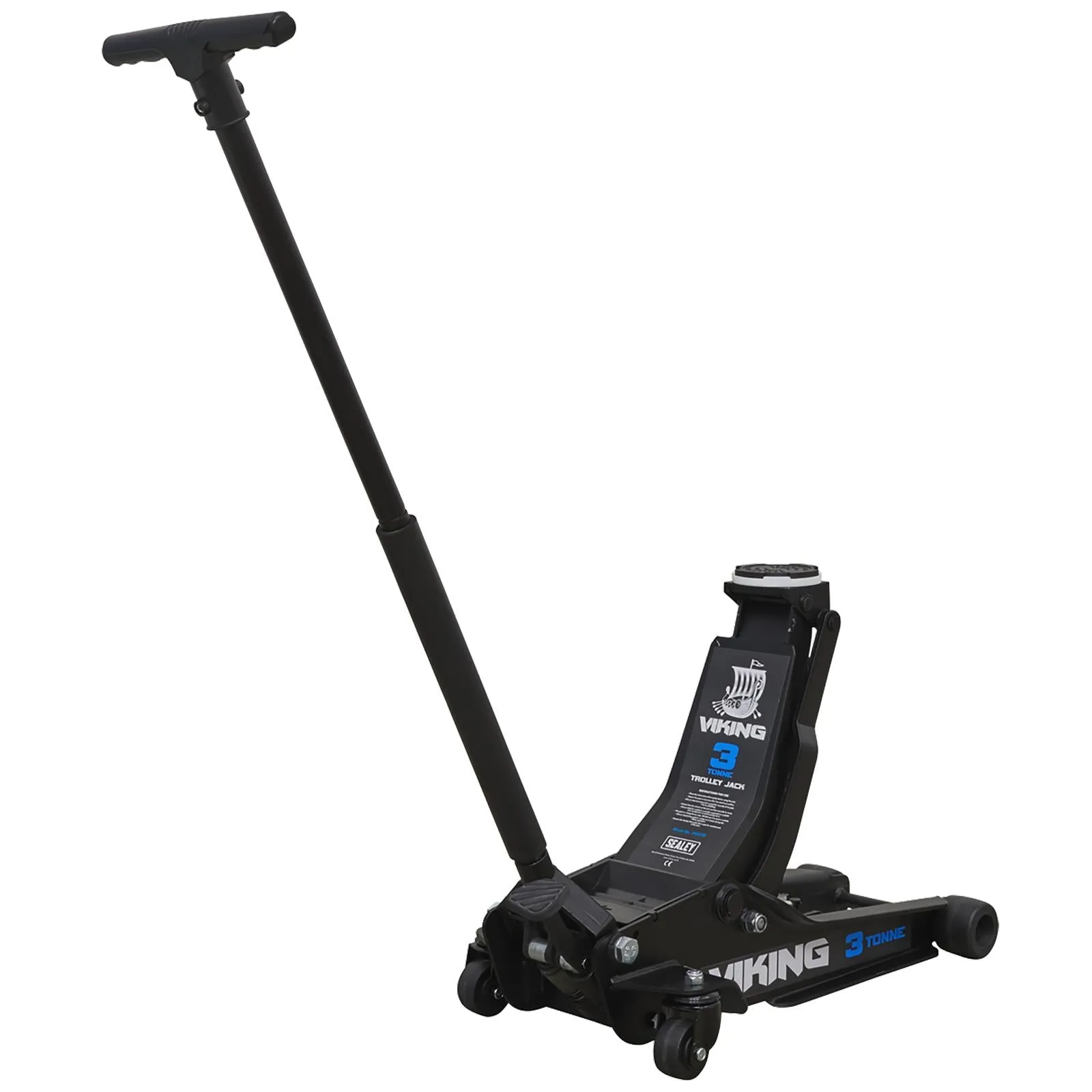 Sealey Viking 3 Tonne Low Entry Trolley Jack with Rocket Lift