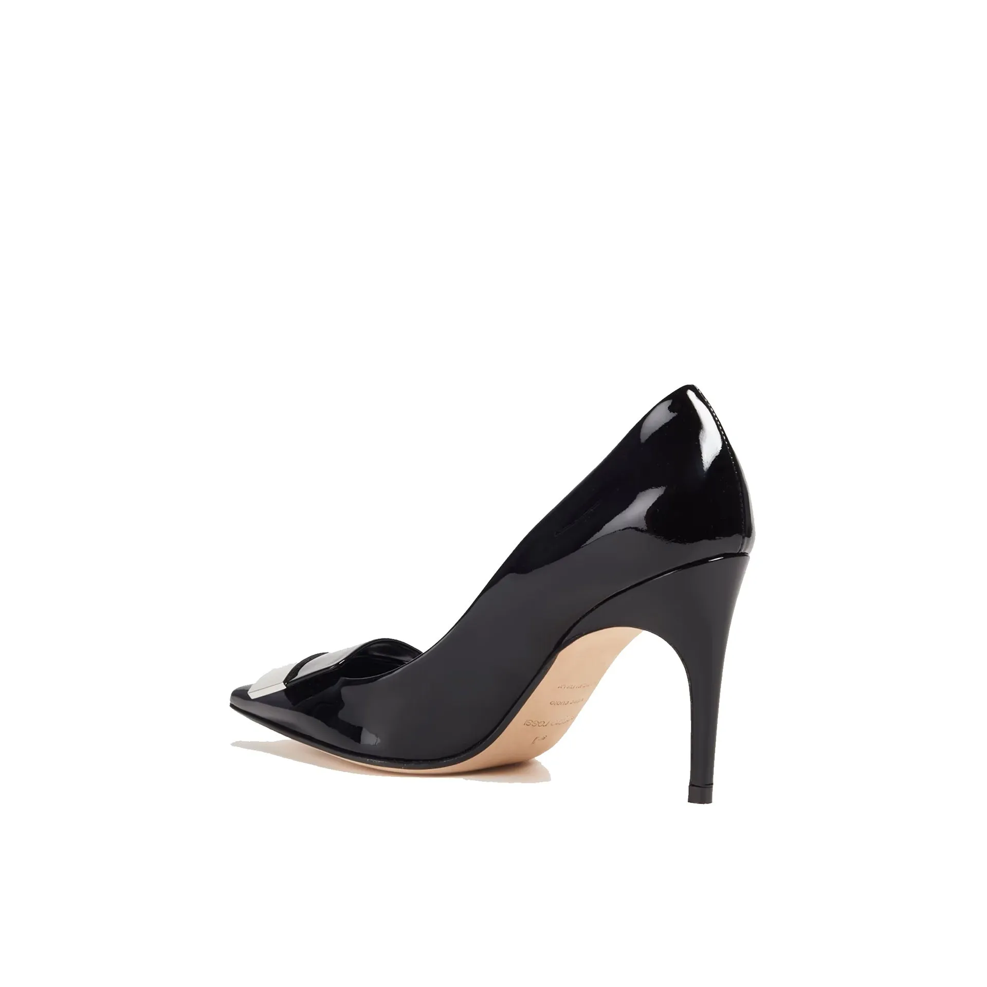 SERGIO ROSSI Elegant Leather Pumps with 9.5 cm Heels