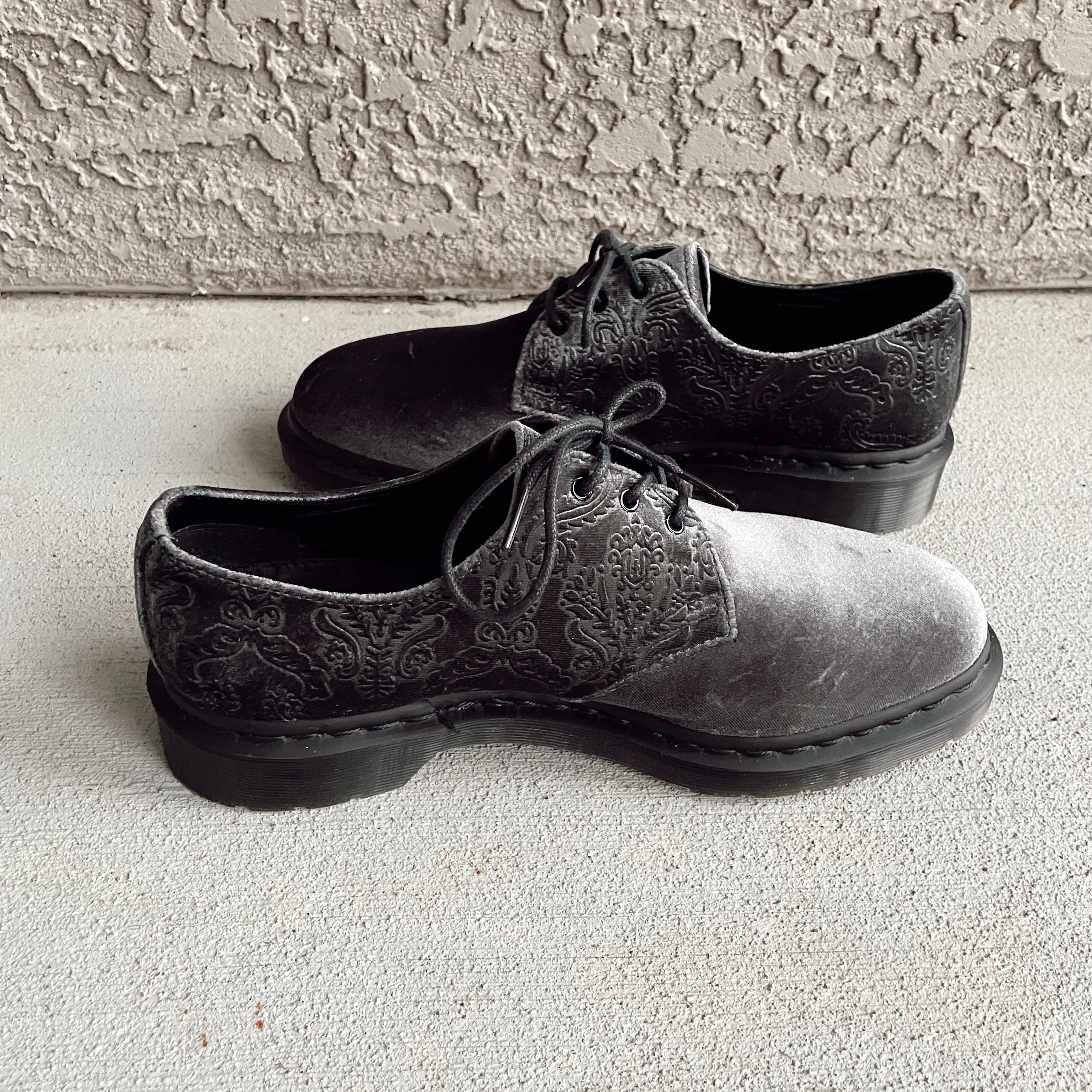 Silver Velvet Brocade