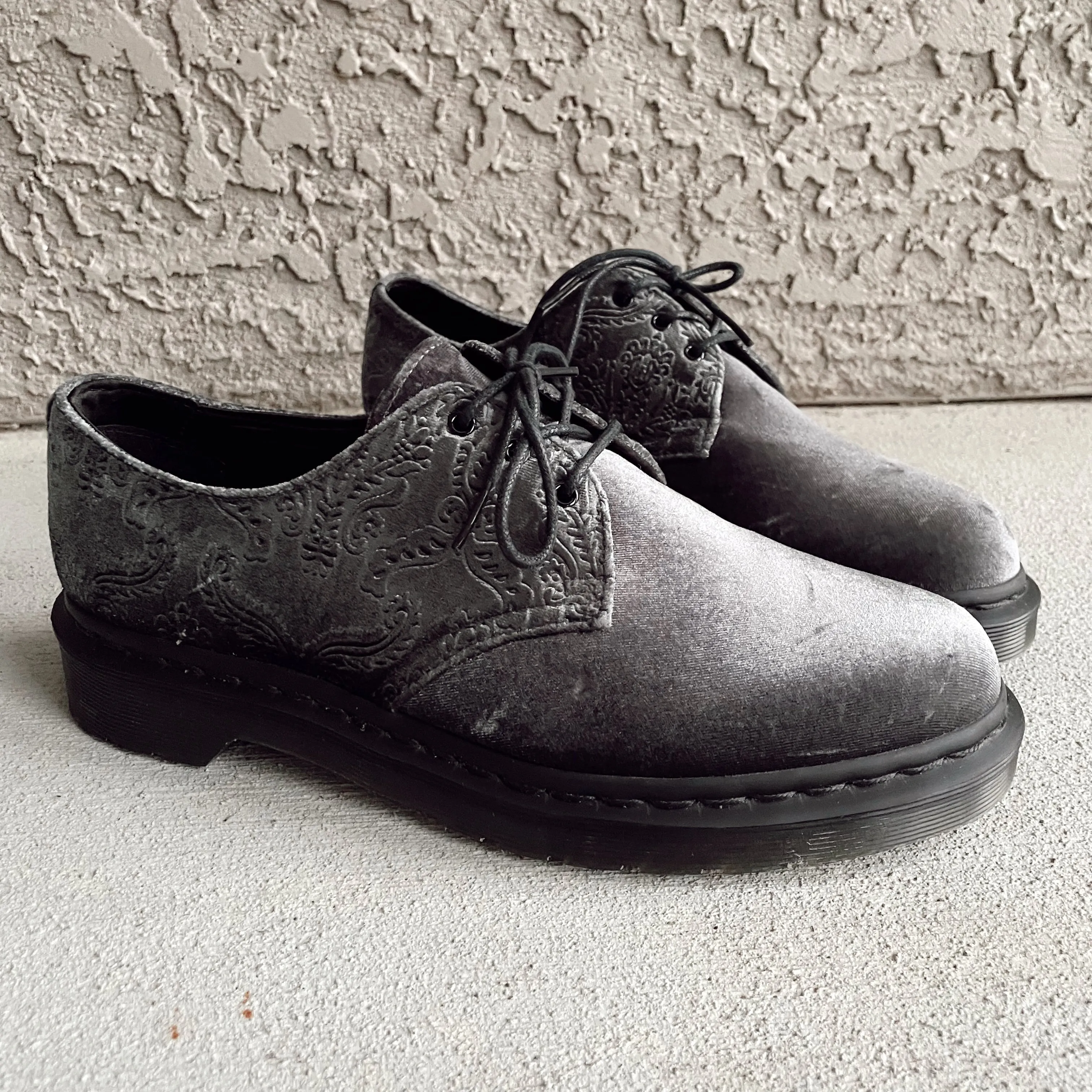 Silver Velvet Brocade