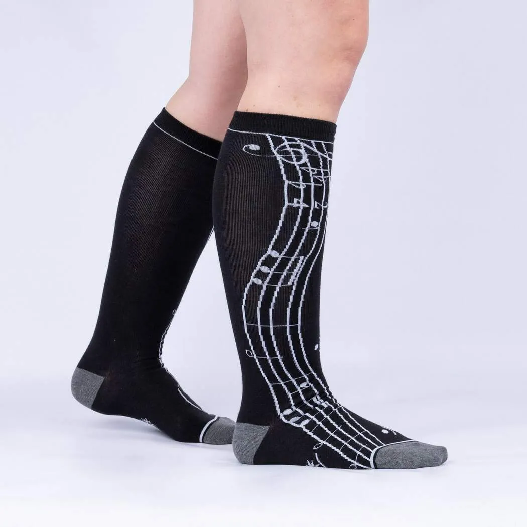 Sock It To Me Music is my Forte - Knee High Socks